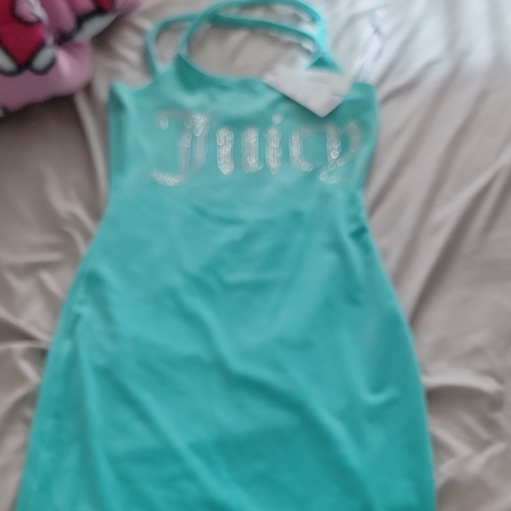 Juicy Couture Turquoise Sleeveless Dress